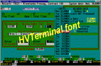HVTerminal TrueType Terminal Font screenshot