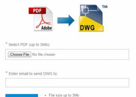 Free Online PDF to DWG Converter screenshot