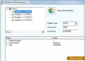 NTFS Data Recovery Software screenshot
