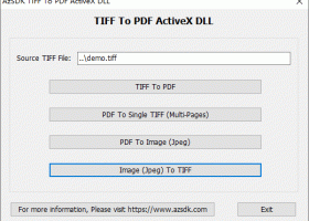 AzSDK TIFF To PDF ActiveX DLL screenshot