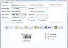 Barcode Label Design Application screenshot