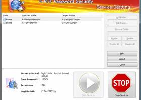 A-PDF Password Security Service screenshot