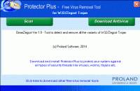 W32/CleanZegost  Free Trojan Removal Tool screenshot