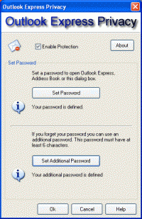 Outlook Express Privacy screenshot