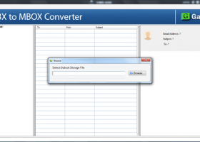 Gaintools DBX to MBOX Converter screenshot