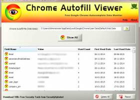 Autofill Viewer for Chrome screenshot