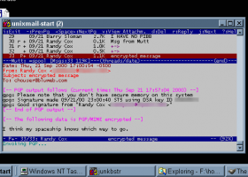 Unixmail screenshot