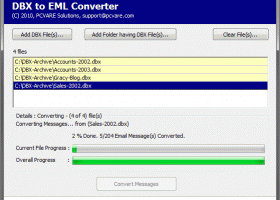 MailMigra DBX to EML Converter screenshot