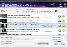 ChrisPC Free Video Converter screenshot