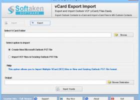 Vcard Export Import screenshot