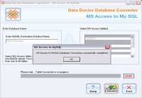 MS Access to MySQL Conversion Tool screenshot