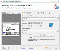 PDF to DWG Converter Stand-Alone 2015 screenshot