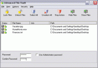 Advanced File Vault screenshot