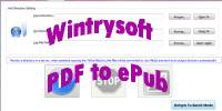 Wintrysoft PDF to ePub Converter screenshot