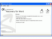 Recovery for Word screenshot