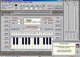 MIDI Auto Accompaniment Section screenshot