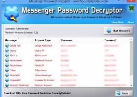 Messenger Password Decryptor screenshot