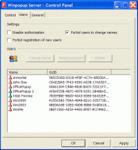 Winpopup Server screenshot