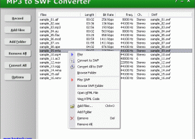 MP3 to SWF Converter screenshot