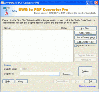 DWG to PDF Converter Pro 2010.11.1 screenshot