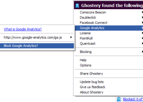 Ghostery for Internet Explorer screenshot