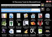 S2 Recovery Tools for Microsoft Excel screenshot