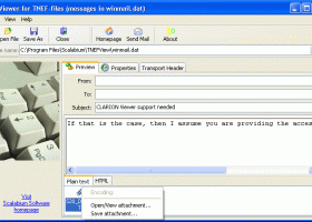 Viewer for TNEF-files (winmail.dat) screenshot