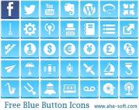 Free Blue Button Icons screenshot