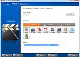 Free FLV to AVI MP4 Converter screenshot