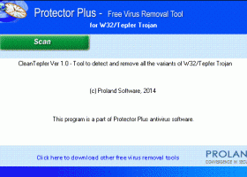 W32/Tepfer Free Trojan Removal Tool screenshot