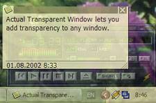 Actual Transparent Window screenshot