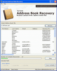 Address Book Recovery screenshot
