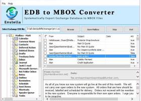 Enstella EDB to MBOX Converter screenshot