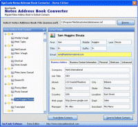 Notes Contacts to vCard screenshot