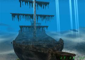 Sunken Ship 3D Screensaver screenshot