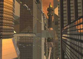 Sci-Fi Future City 3D Screensaver screenshot