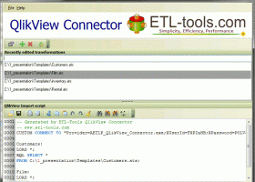 ETL-Tools QlikView Connector screenshot