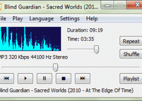 CrystalWolf Free Audio Player screenshot