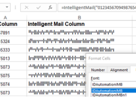 USPS Intelligent Mail IMb Font Package screenshot