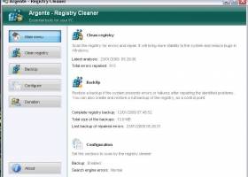 Argente - Registry Cleaner screenshot