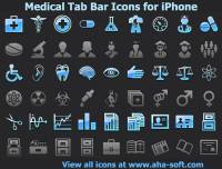 Medical Tab Bar Icons for iPhone screenshot