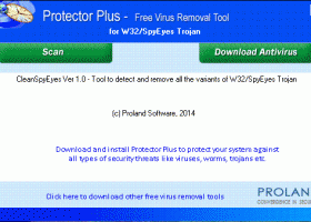 W32/SpyEyes Free Virus Removal Tool screenshot