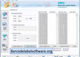 Barcode Label Software screenshot