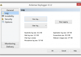 Ardamax Keylogger screenshot