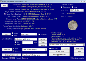 Lunar Calendars and Eclipse Finder screenshot
