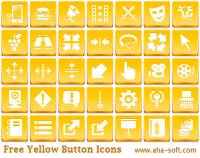 Free Yellow Button Icons screenshot