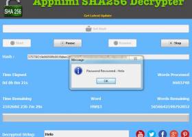 Appnimi SHA256 Decrypter screenshot