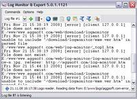Log Monitor Export screenshot