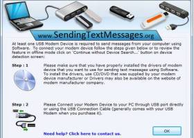 GSM Modem for Sending SMS screenshot