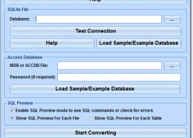 SQLite Tables To MS Access Converter Software screenshot